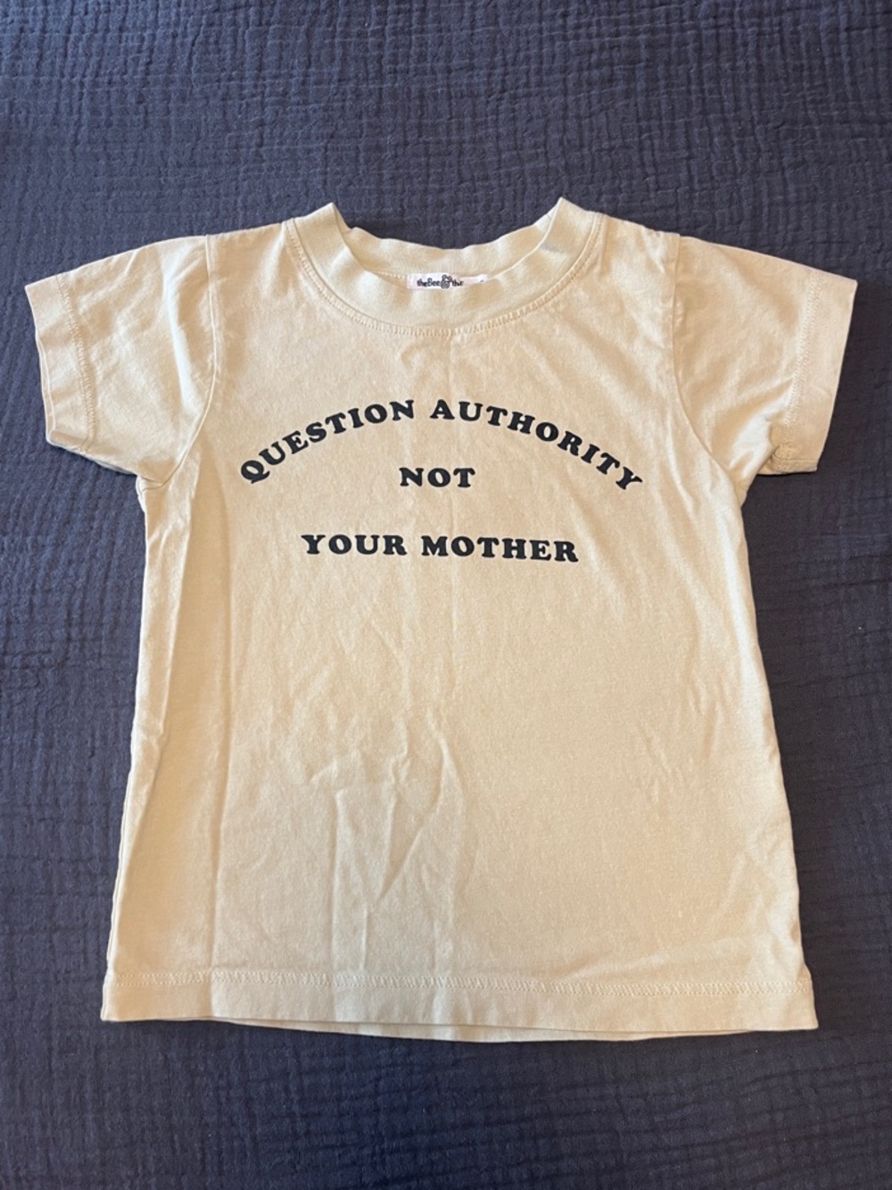 Kids Short Sleeve Tee - Question Authority Not Your Mother